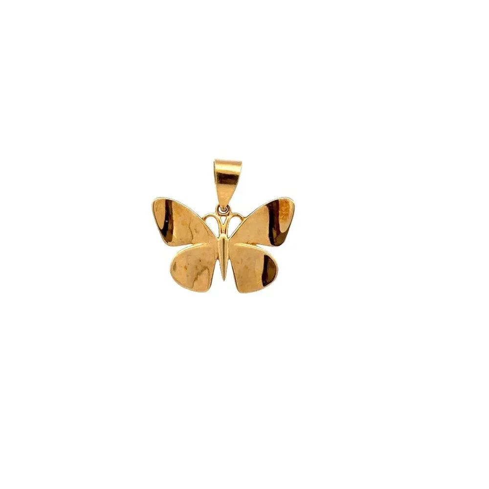 18K Gold Pendant Butterfly 1.62 grams - Picture 8 of 12